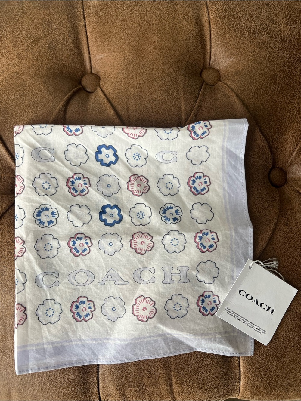 Coach Tea Rose Hanky in Soft Purple